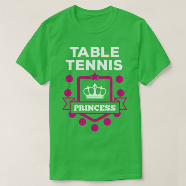 Tischtennis weiß T-Shirt (Design vorne)