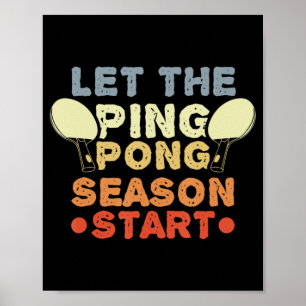Tischtennis Zitat Jersey für Ping Pong Player Poster
