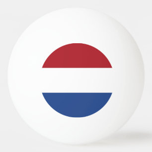 Tischtennisball mit Flagge der Niederlande