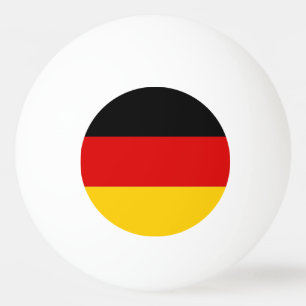 Tischtennisball mit Flagge Deutschlands