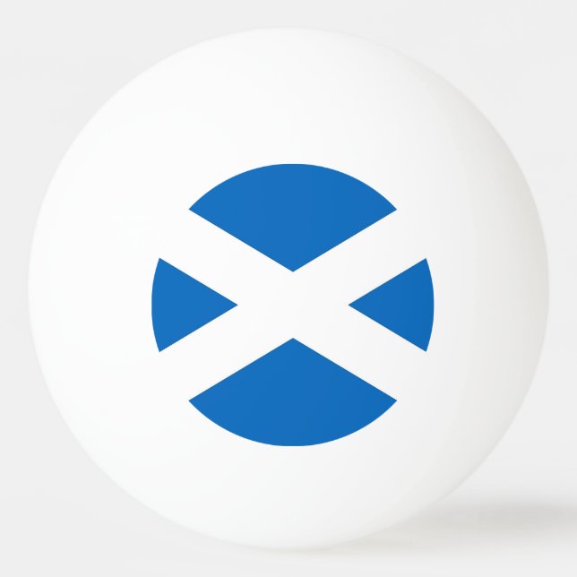 Tischtennisball mit Flagge Schottlands (Rückseite)