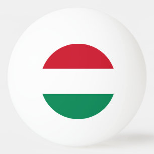 Tischtennisball mit Flagge Ungarns