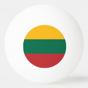 Tischtennisball mit litauischer Flagge