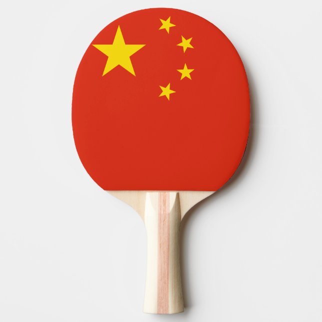 Tischtennisplatte auf chinesischer Flagge für Tisc Tischtennis Schläger (Vorderseite)