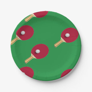 Tischtennisplatte Pappteller