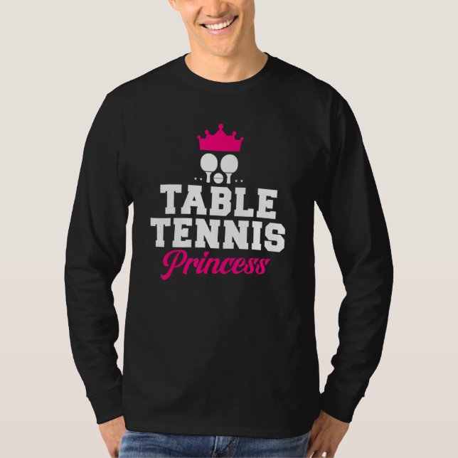Tischtennisprinzessin T-Shirt (Vorderseite)