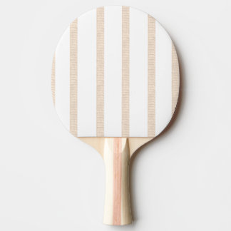 Tischtennisschläger Beige & Weiß Streifen Tischtennis Schläger