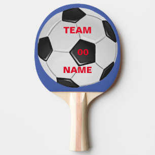 Tischtennisschläger der Fußballmannschaft Tischtennis Schläger