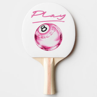 Tischtennisschläger Pink 8 Ball – Cute Y2K Design Tischtennis Schläger