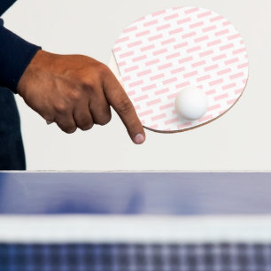 Tischtennisschläger Pink & Weiß gestreift quadrati Tischtennis Schläger