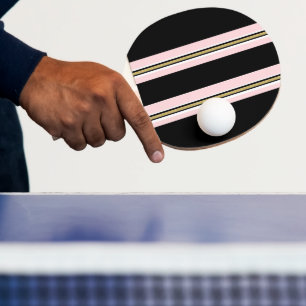 Tischtennisschläger Pink & White Gold Schwarz Stre Tischtennis Schläger