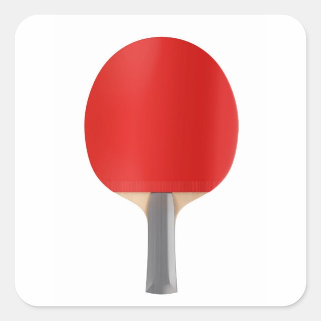 Tischtennisschläger Quadratischer Aufkleber (Vorderseite)