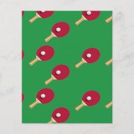 Tischtennisschläger und Ball auf Grün