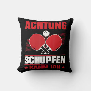 Tischtennisschuhe und Push King Kissen