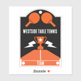 Tischtennisturnier Aufkleber