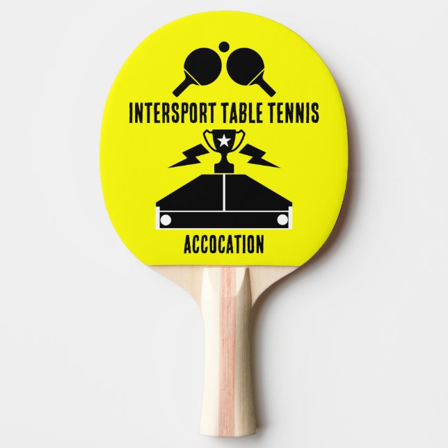 Tischtennisturnier Tischtennis Schläger (Vorderseite)