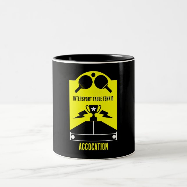 Tischtennisturnier Zweifarbige Tasse (Mittel)