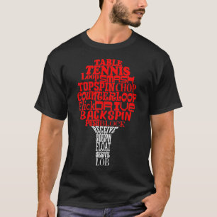 Tischtenniswort Cloud Classic TShirt