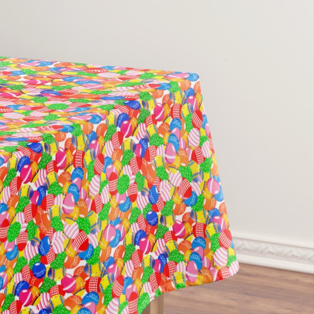 Tischtuch aus gestrichenem Ostereier aus Party Tischdecke (Beispiel)