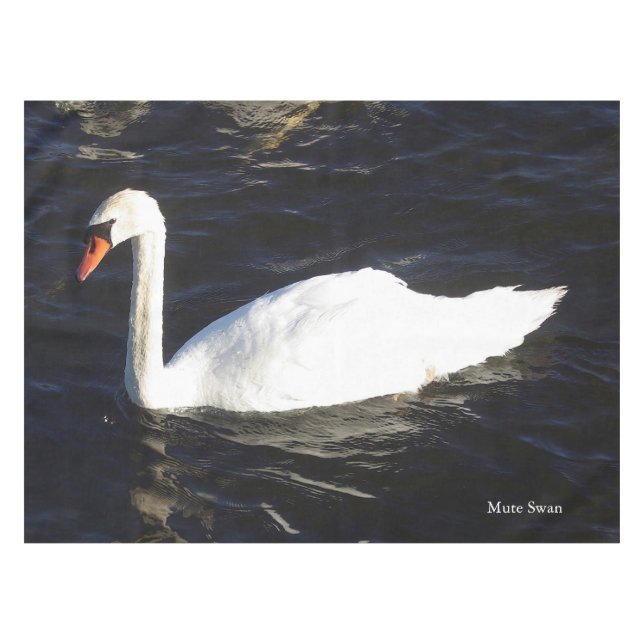 Tischtuch aus Mute Swan Tischdecke (Vorderseite (Horizontal))