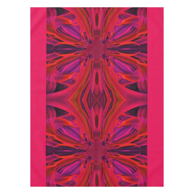 Tischtuch aus rotem Leder Tischdecke (Vorderseite)