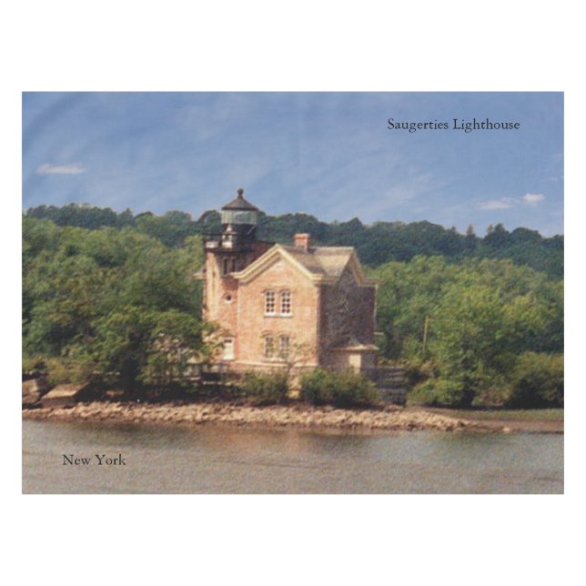 Tischtuch aus Saugerties Lighthouse Tischdecke (Vorderseite (Horizontal))