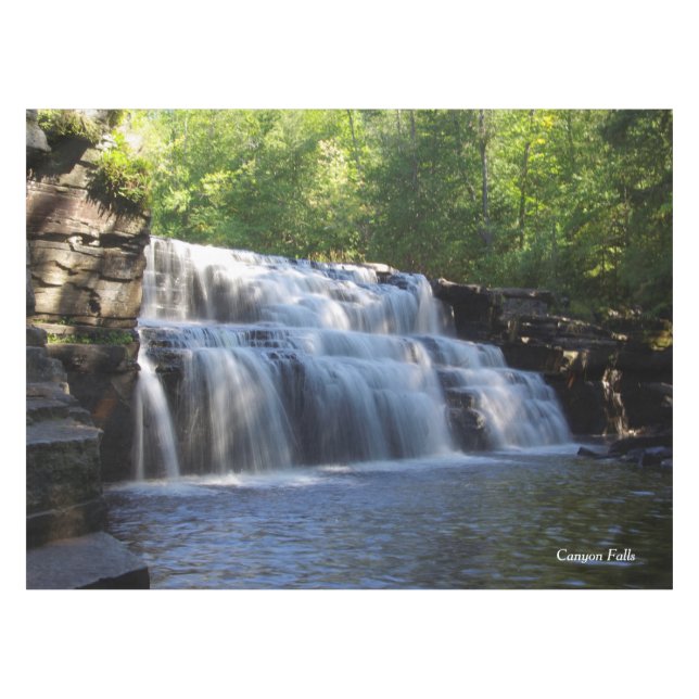 Tischtuch Canyon Falls Tischdecke (Vorderseite (Horizontal))