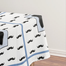 Tischtuch der Mustache- und Bow-Krawatte Tischdecke