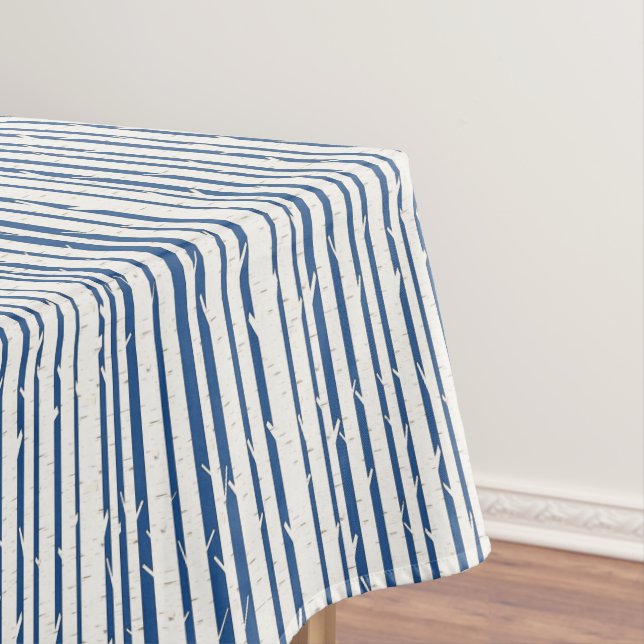 Tischtuch für weiße Birken Tischdecke (Beispiel)