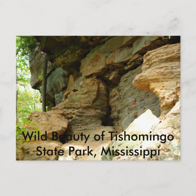 Tishomingo Rock Formation II Postkarte (Vorderseite)