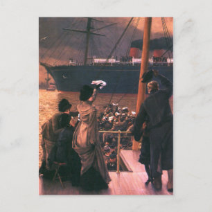 Tissot: Auf Wiedersehen, auf dem Mersey Postkarte