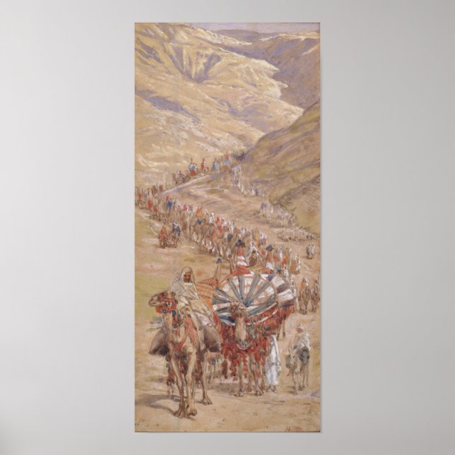 Tissot - Die Karawane von Abraham Poster (Vorne)
