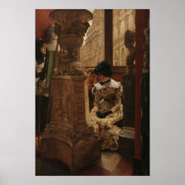 Tissot - In The Louvre 1883 Poster
