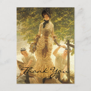 Tissot ist an der Themse Postkarte