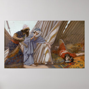 Tissot - Jael zeigt Barak Sisera tot daliegend 19… Poster