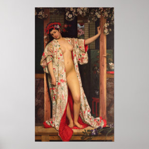 Tissot - Japanische Frau im Bad 1864 Poster