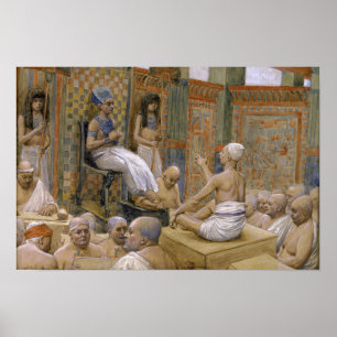 Tissot - Joseph interpretiert den Traum des Pharao Poster