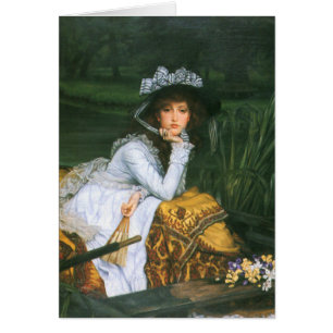 Tissot: Junge Dame in einem Boot