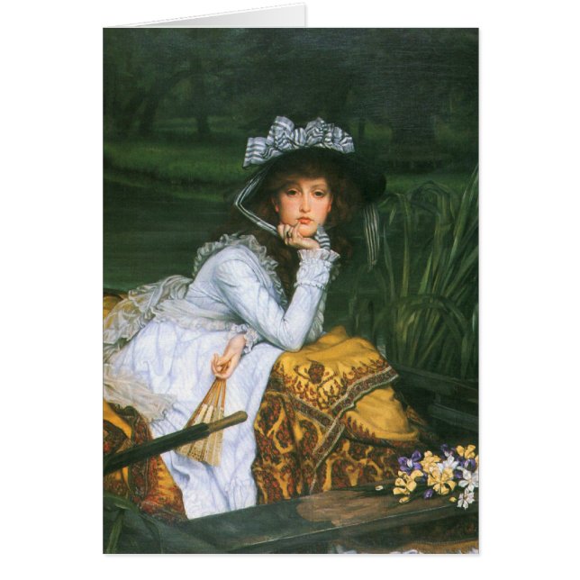 Tissot: Junge Dame in einem Boot (Vorne)