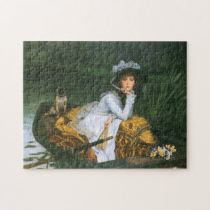 Tissot: Junge Dame in einem Boot Puzzle