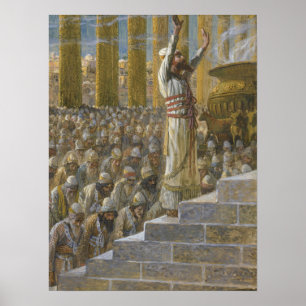 Tissot - Salomo weiht den Tempel in Jerusalem… Poster