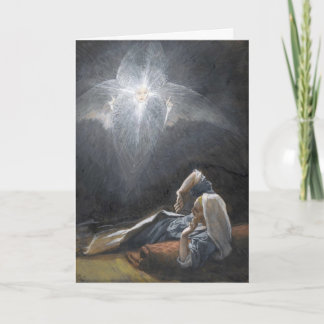 Tissots "Die Vision des Heiligen Joseph"-Advent Feiertagskarte