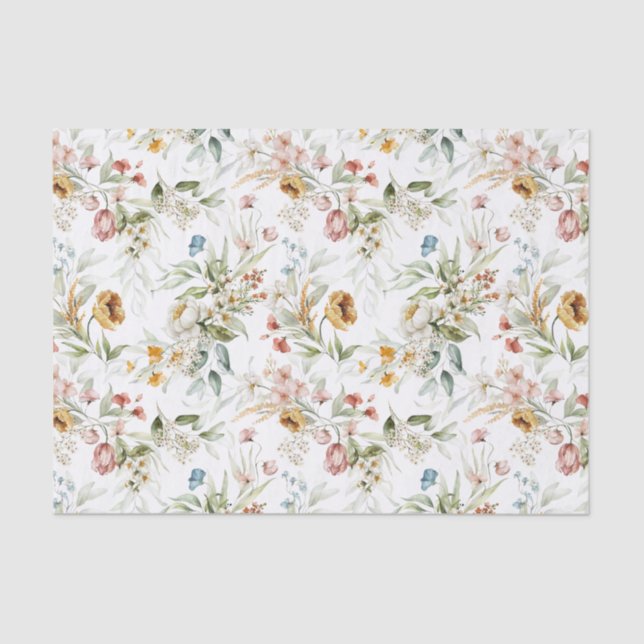 Tissue 3 Wasserfarbenpeongs Niederländische Stilll Seidenpapier (Vorderseite)