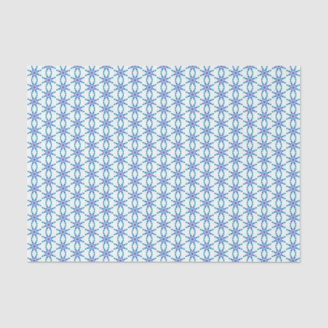 Tissue Blue Snowflakes Seidenpapier (Vorderseite)