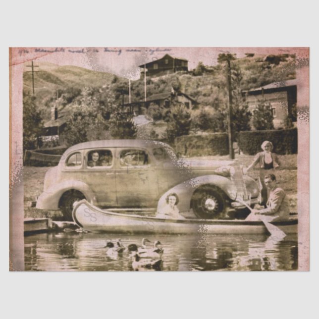 Tissue for Retro Vacation Time Seidenpapier (Vorderseite)