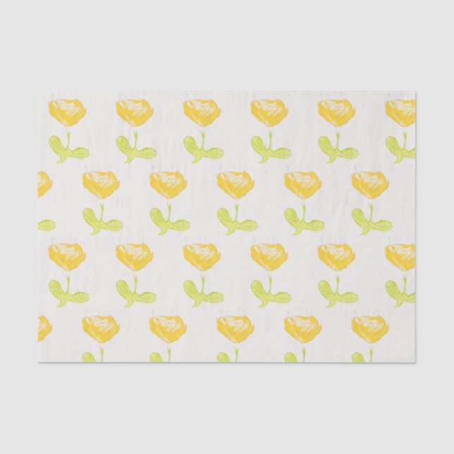 Tissue (Gelbe Blume) Seidenpapier (Vorderseite)