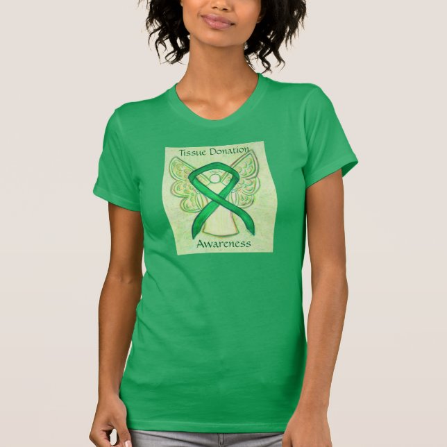 Tissue Green Awareness Ribbon Shirt (Vorderseite)