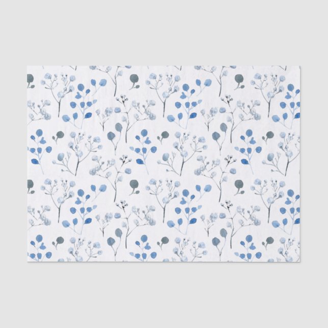 Tissue Paper (25cm x 38cm) - Winter Pattern Seidenpapier (Vorderseite)