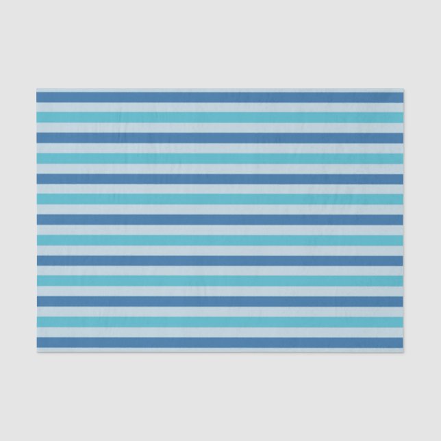 Tissue Paper (blaue Streifen) Seidenpapier (Vorderseite)