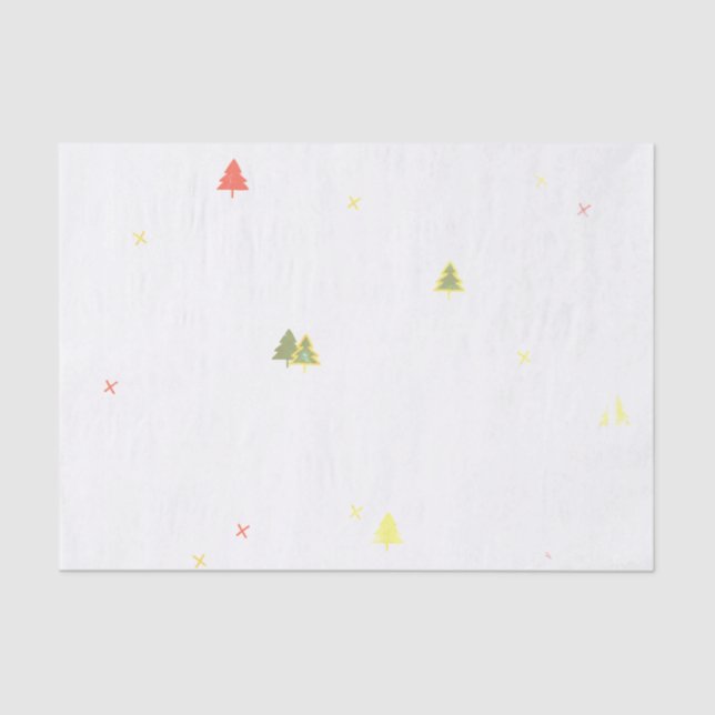 Tissue Paper CHRISTMAS TREES Seidenpapier (Vorderseite)